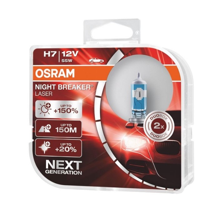 Bec halogen H7 12V 55W Night Breaker Laser